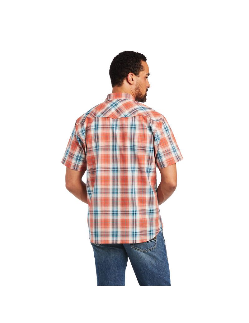 Ariat Hawk Retro Fit Shirt Ginger Spice | KCHDPZ-075