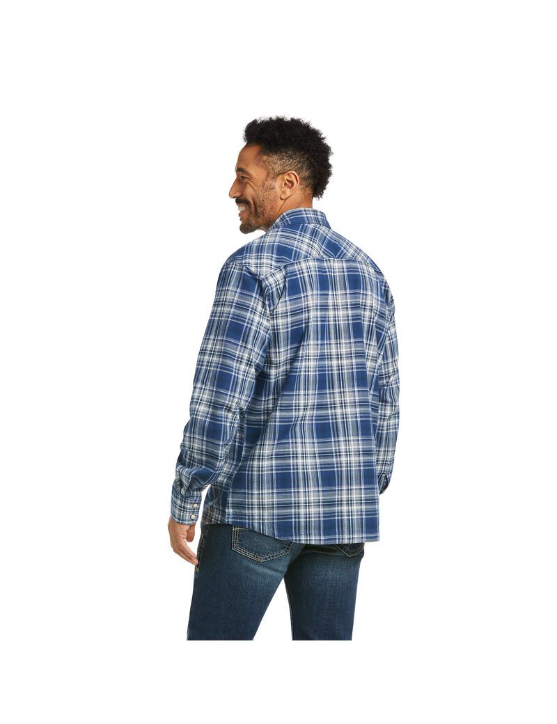 Ariat Hempstead Retro Fit Shirt Indigo | YLHIMT-724