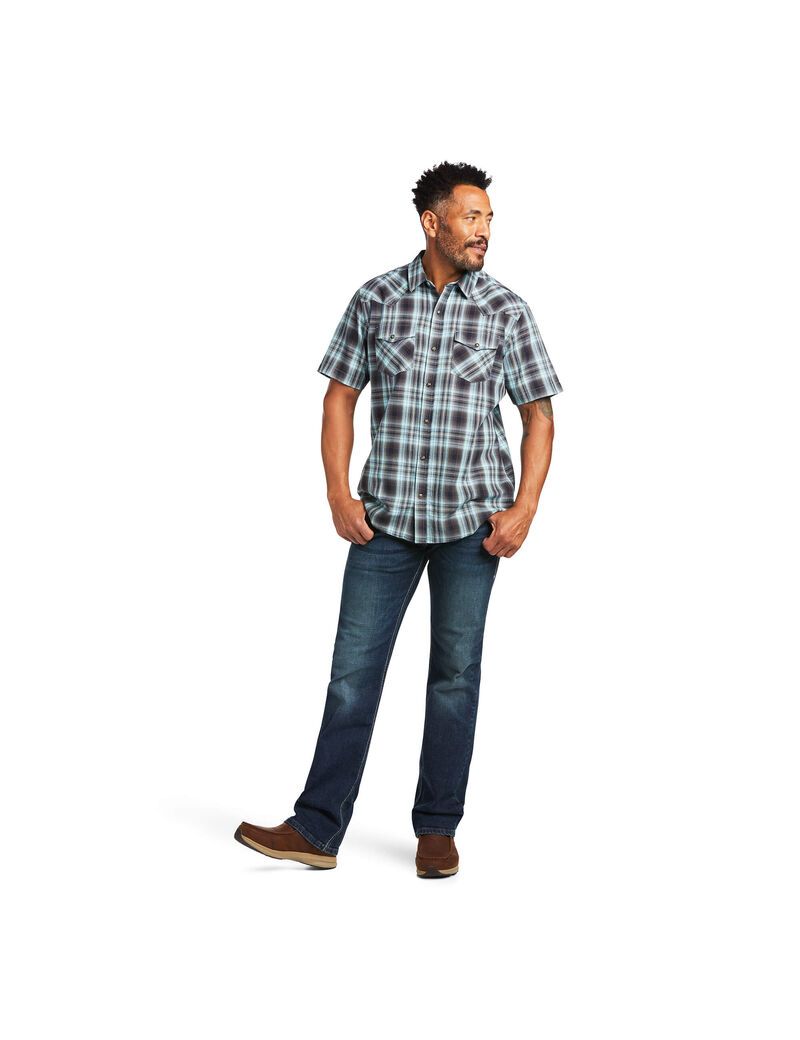 Ariat Henrick Retro Fit Shirt Day Dream | UGWMBL-594