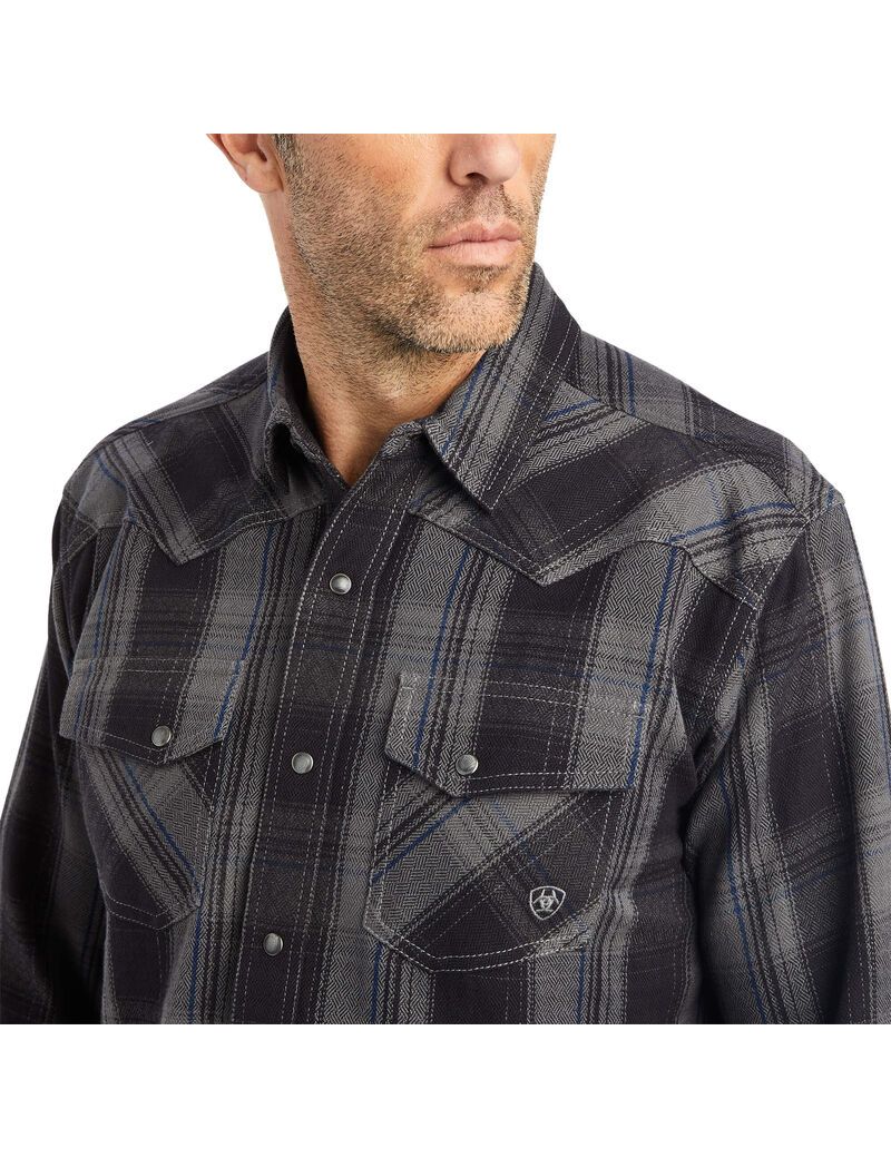 Ariat Herrold Retro Fit Shirt Black | SAGIRM-751