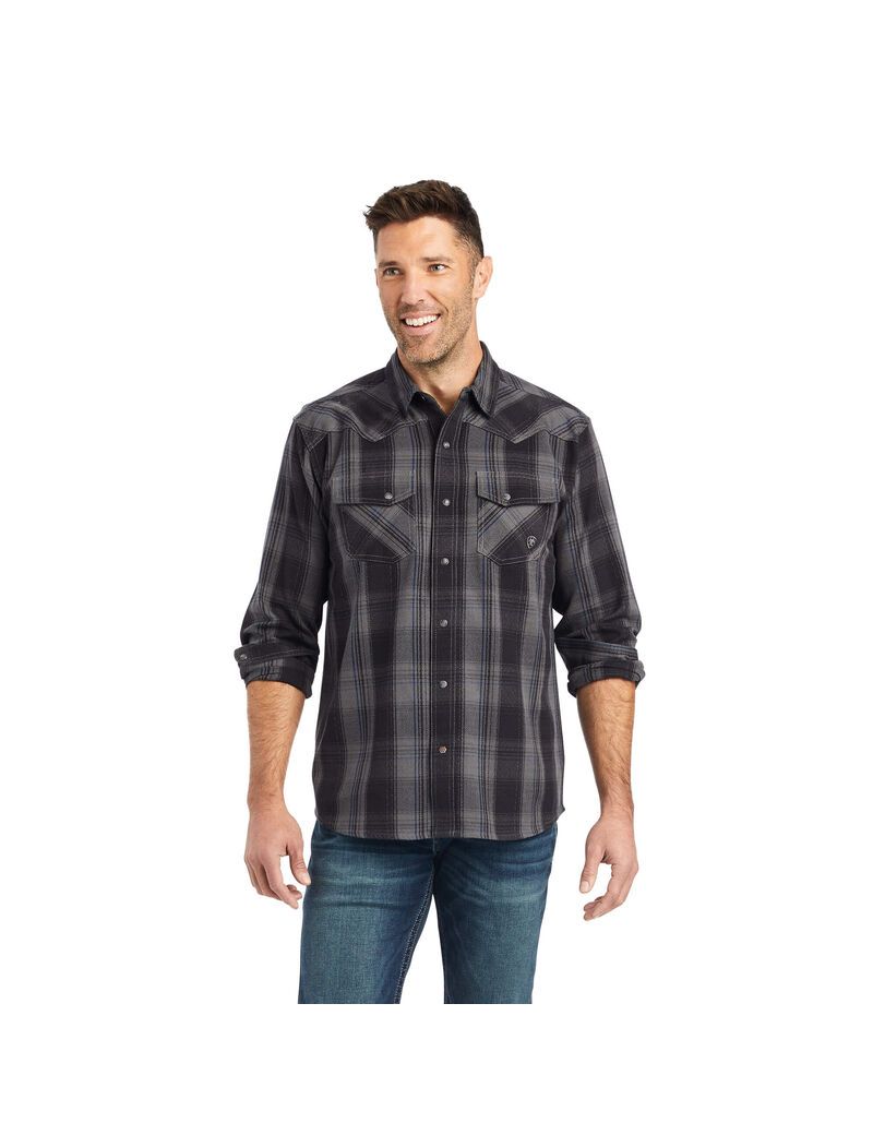 Ariat Herrold Retro Fit Shirt Black | SAGIRM-751