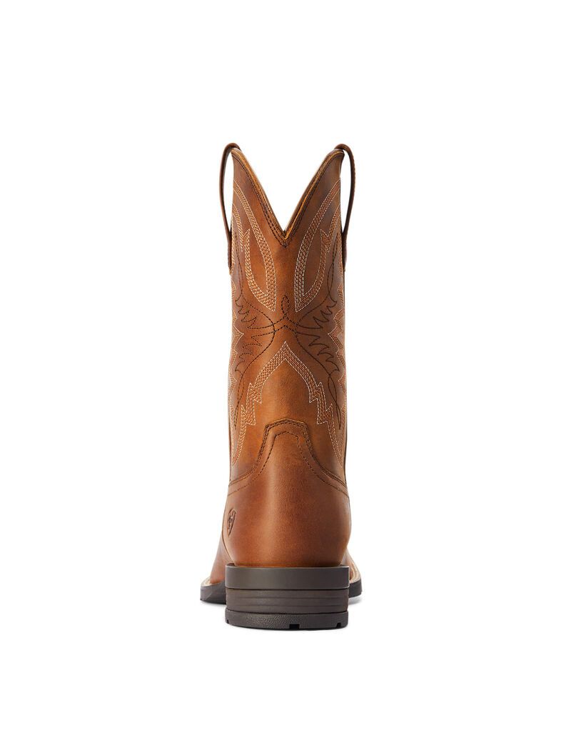 Ariat Hybrid Ranchwork Western Boot Thatch Brown | XZYDJS-175