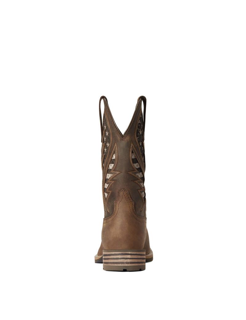 Ariat Hybrid VentTEK Western Boot Distressed Brown | ORJULX-243