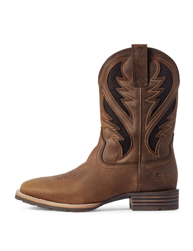 Ariat Hybrid VentTEK Western Boot Distressed Tan | YTJRVZ-231