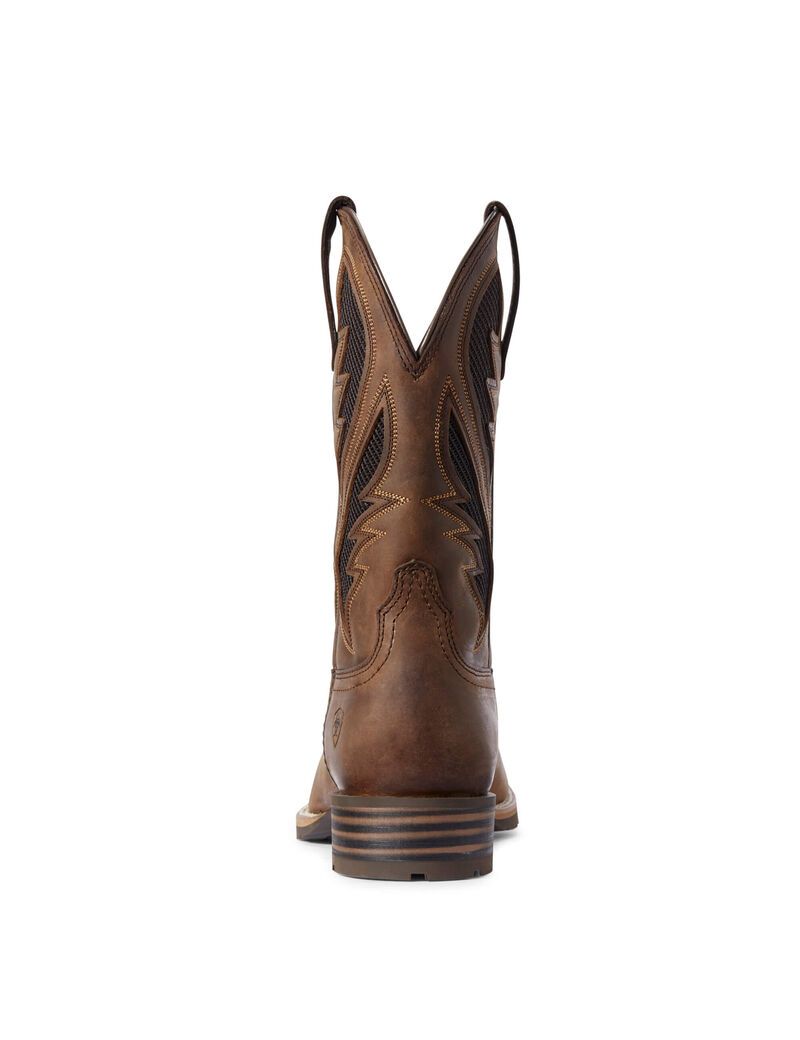 Ariat Hybrid VentTEK Western Boot Distressed Tan | YTJRVZ-231