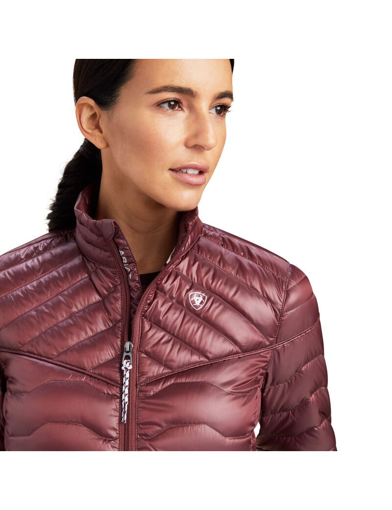 Ariat Ideal Down Jacket Ir Wild Ginger | CURVGJ-918