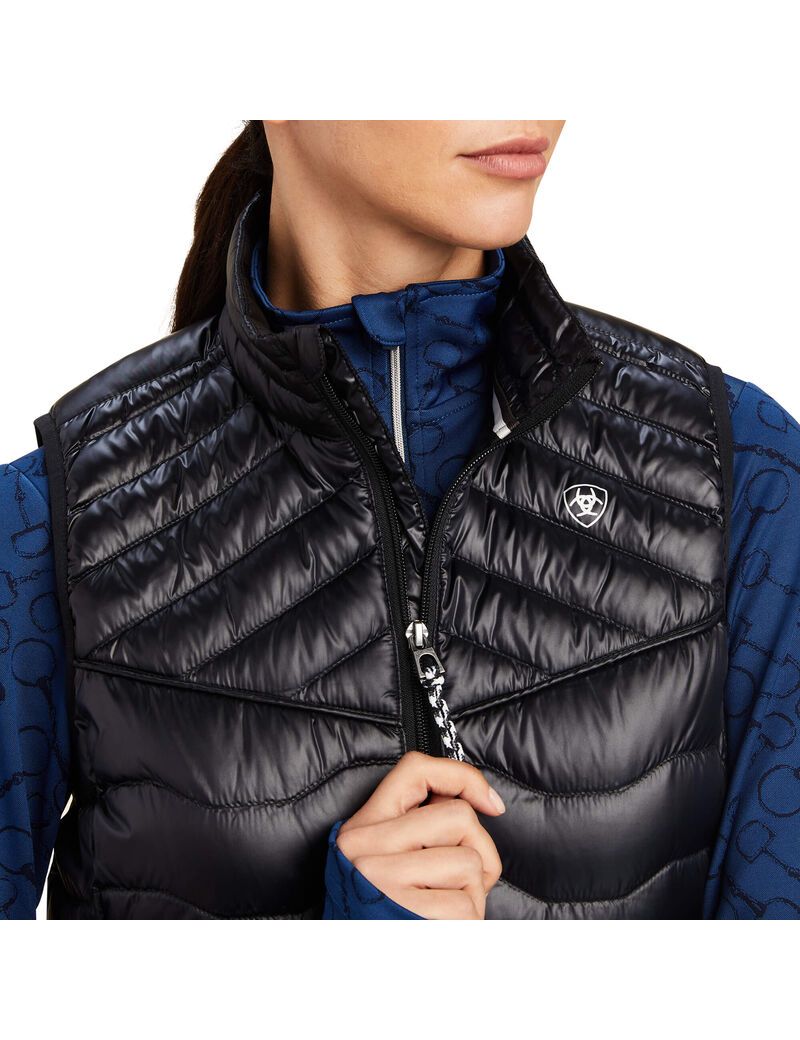 Ariat Ideal Down Vest Ir Black | PTJQYB-296