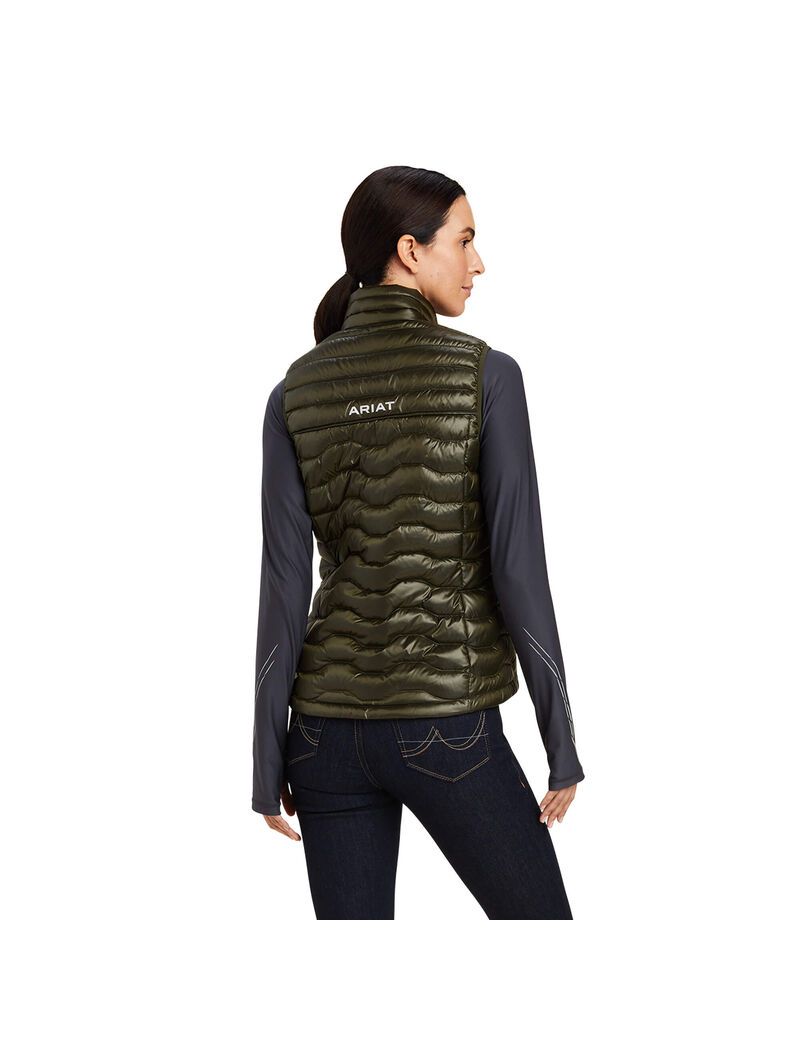 Ariat Ideal Down Vest Ir Forest Mist | DOSWTB-735