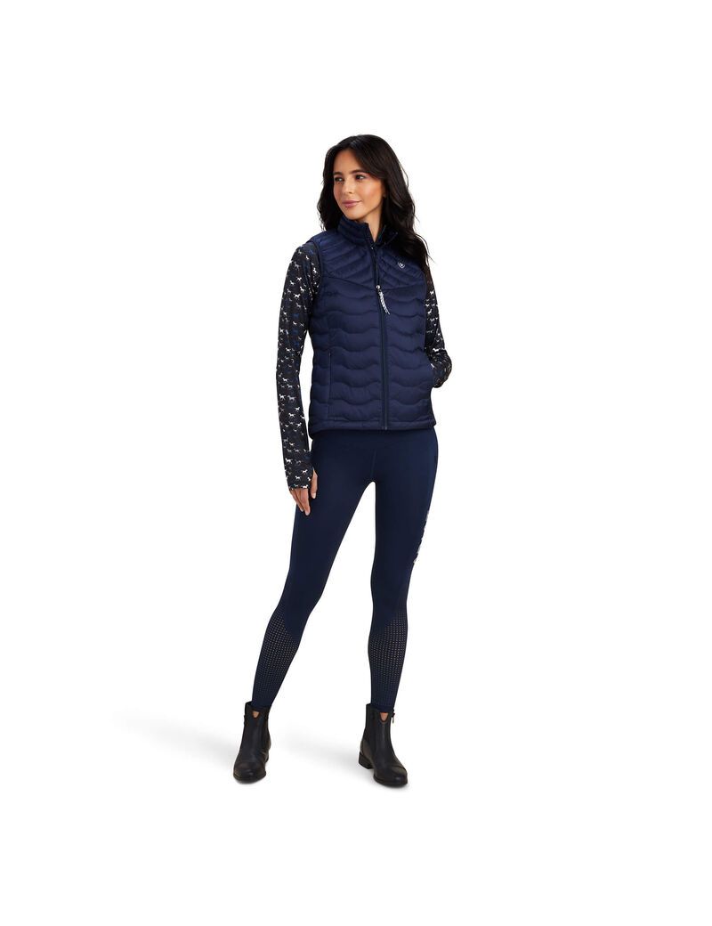 Ariat Ideal Down Vest Navy Eclipse | XAWFQB-184