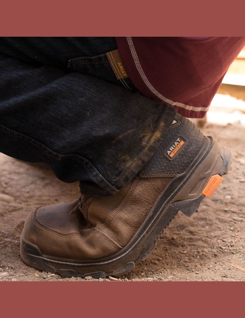 Ariat Intrepid 8' Waterproof Composite Toe Work Boot Rye Brown | XSMGEW-768