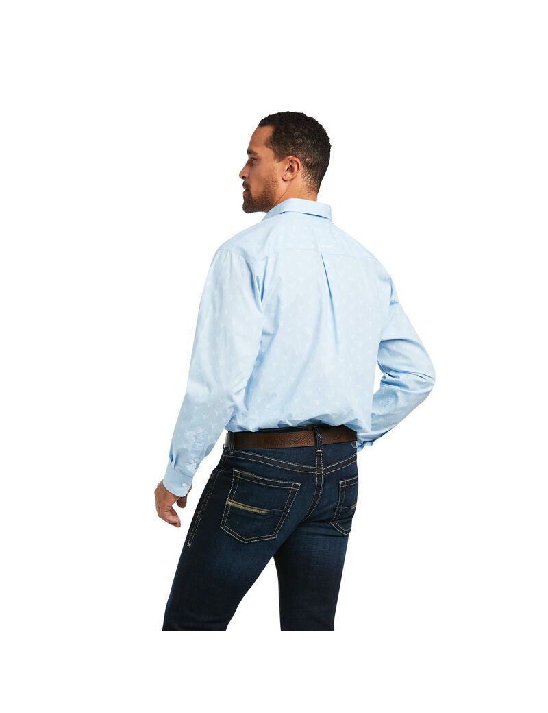 Ariat Jai Classic Fit Shirt Cerulean | DYWUAJ-325