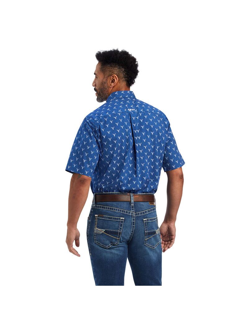 Ariat Jai Classic Fit Shirt Royal Sapphire | AGHCWX-951