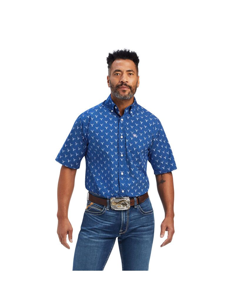 Ariat Jai Classic Fit Shirt Royal Sapphire | AGHCWX-951