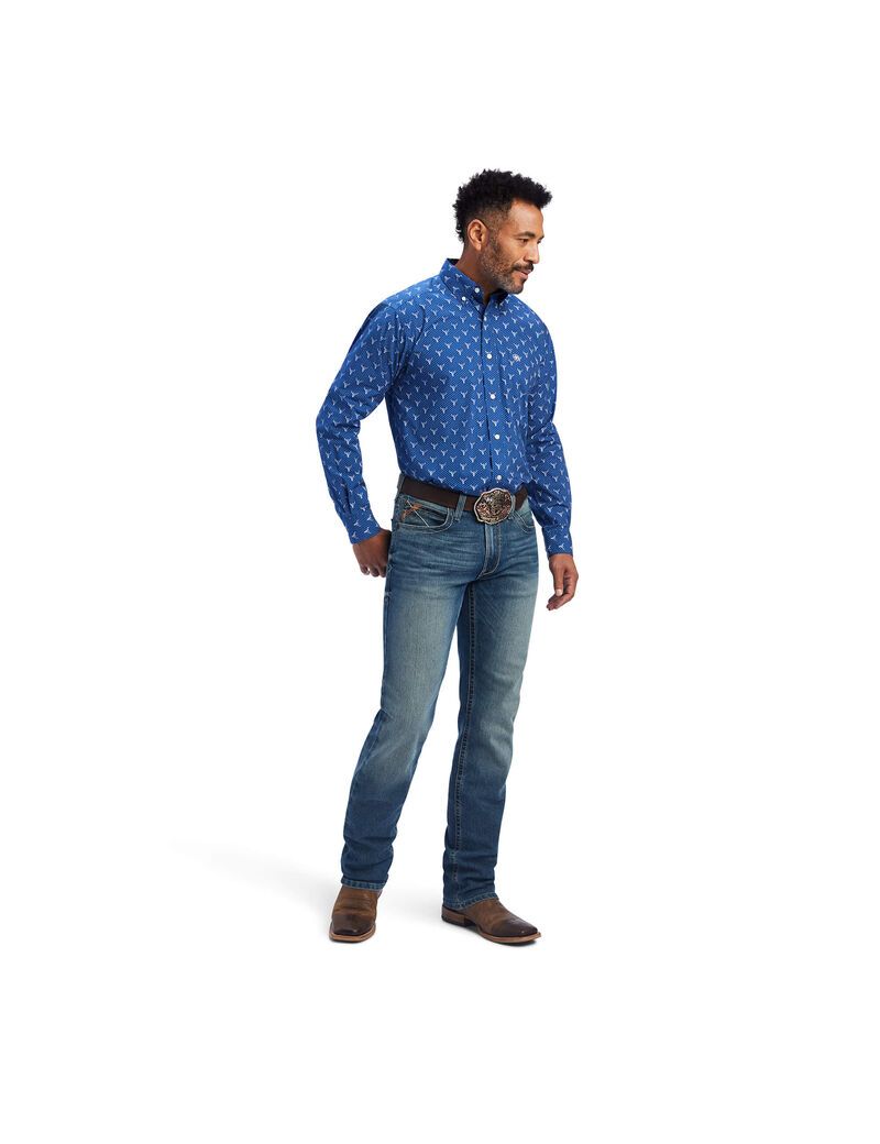 Ariat Jai Classic Fit Shirt Royal Sapphire | RCXTSO-956