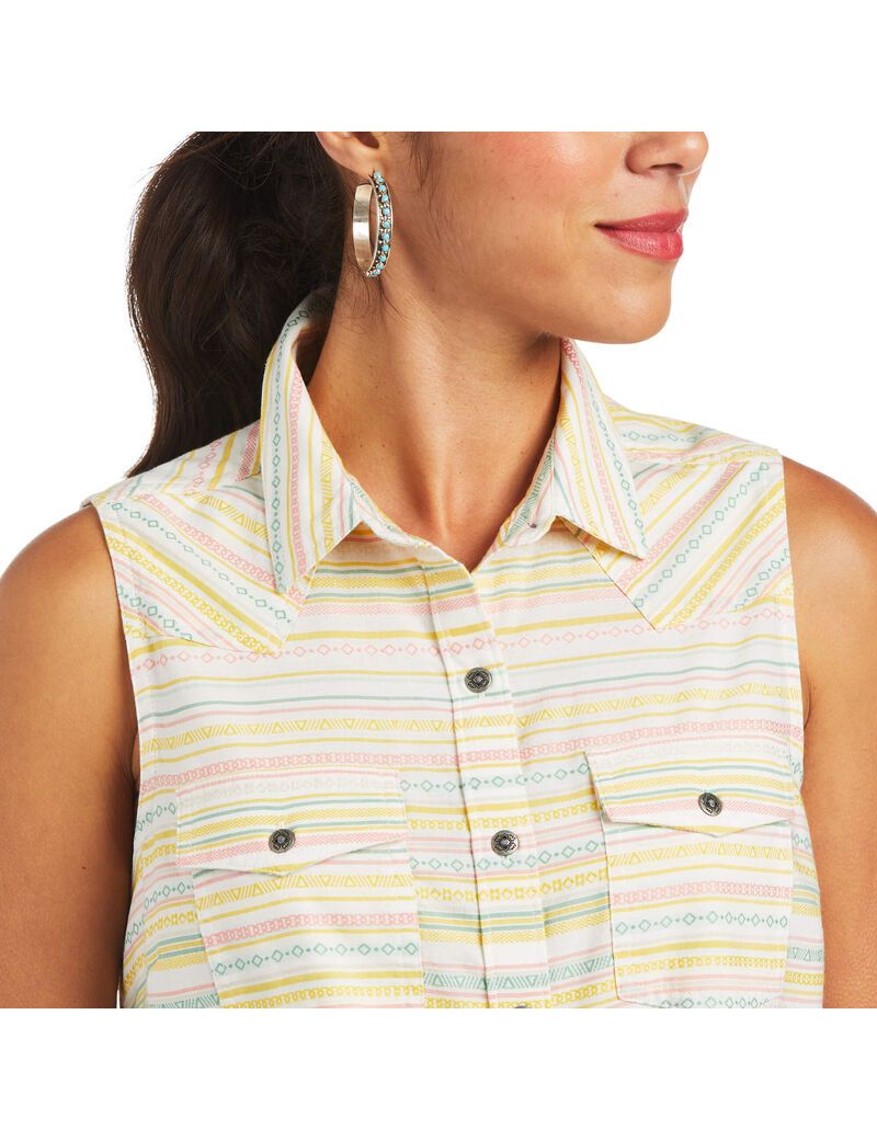 Ariat Jasmine Shirt Yarn Dye Jacquard Stripe | HSBPOV-508