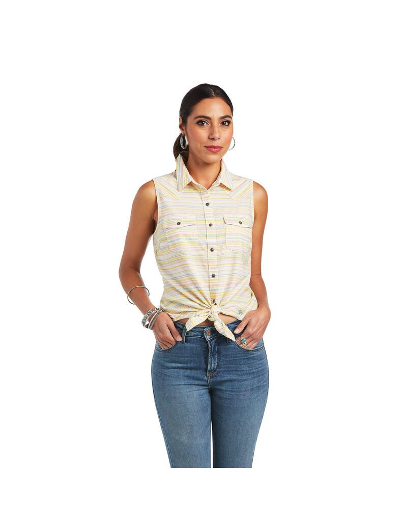 Ariat Jasmine Shirt Yarn Dye Jacquard Stripe | HSBPOV-508