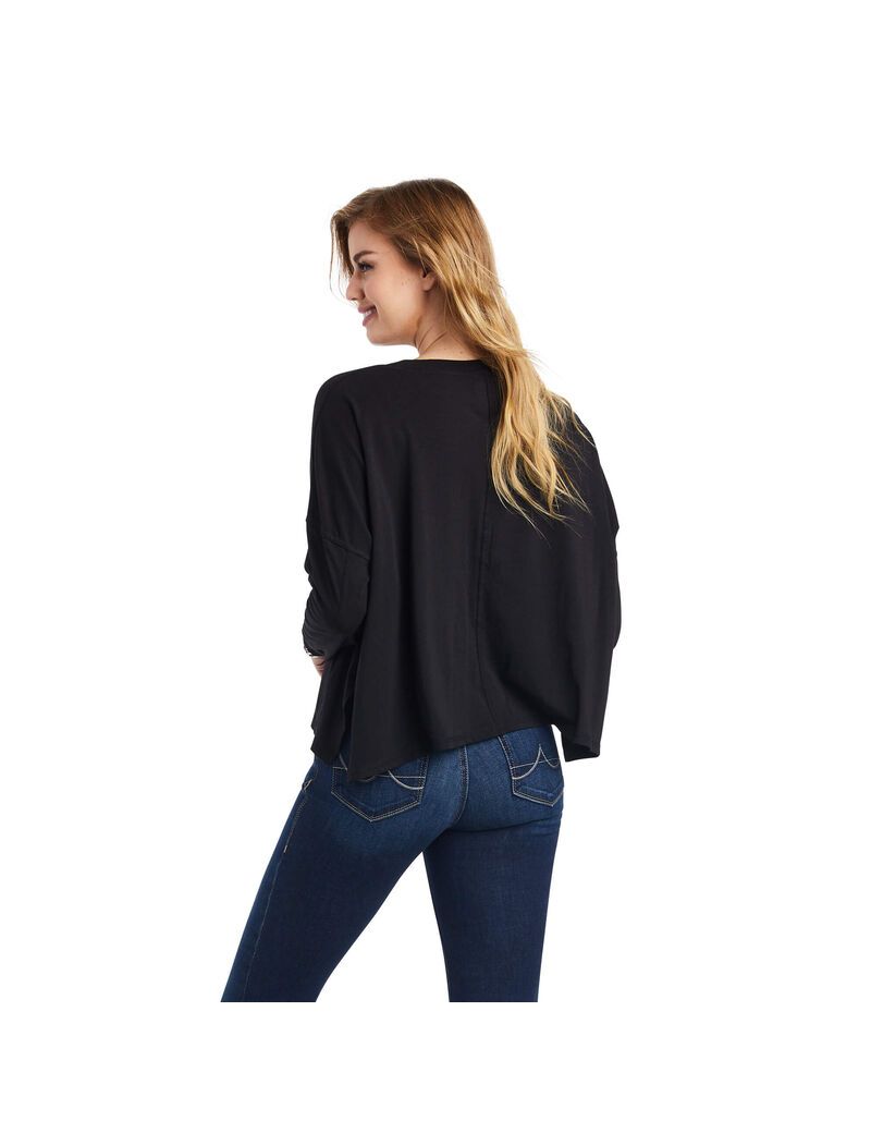 Ariat Jungle Queen Top Black | NYLDFX-927