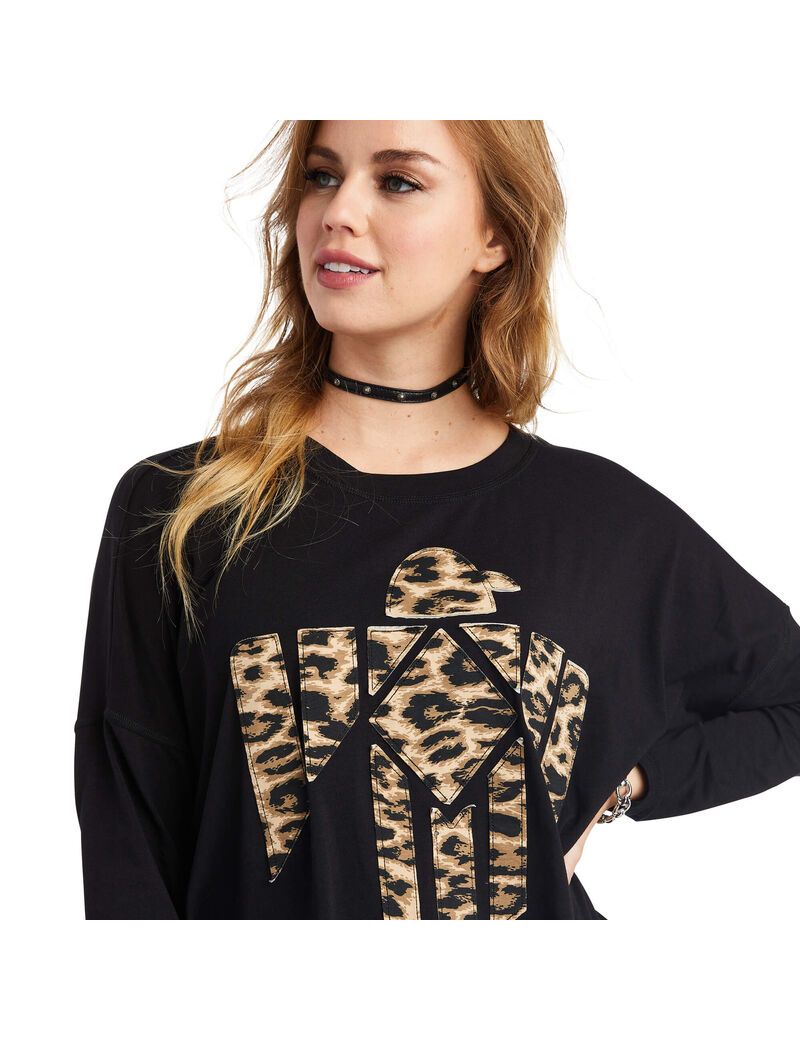 Ariat Jungle Queen Top Black | NYLDFX-927