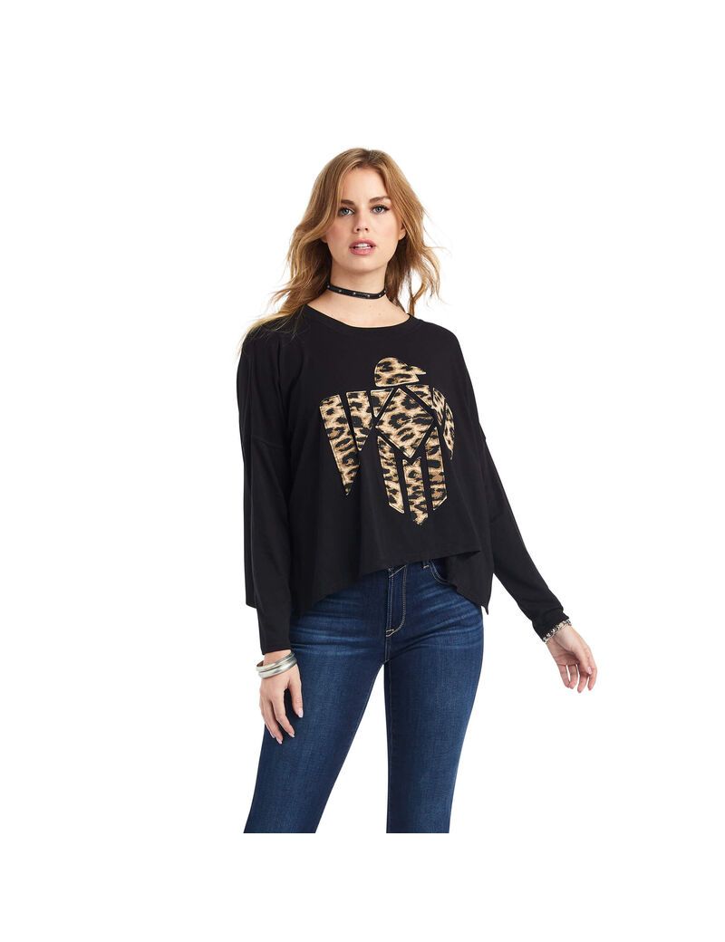 Ariat Jungle Queen Top Black | NYLDFX-927