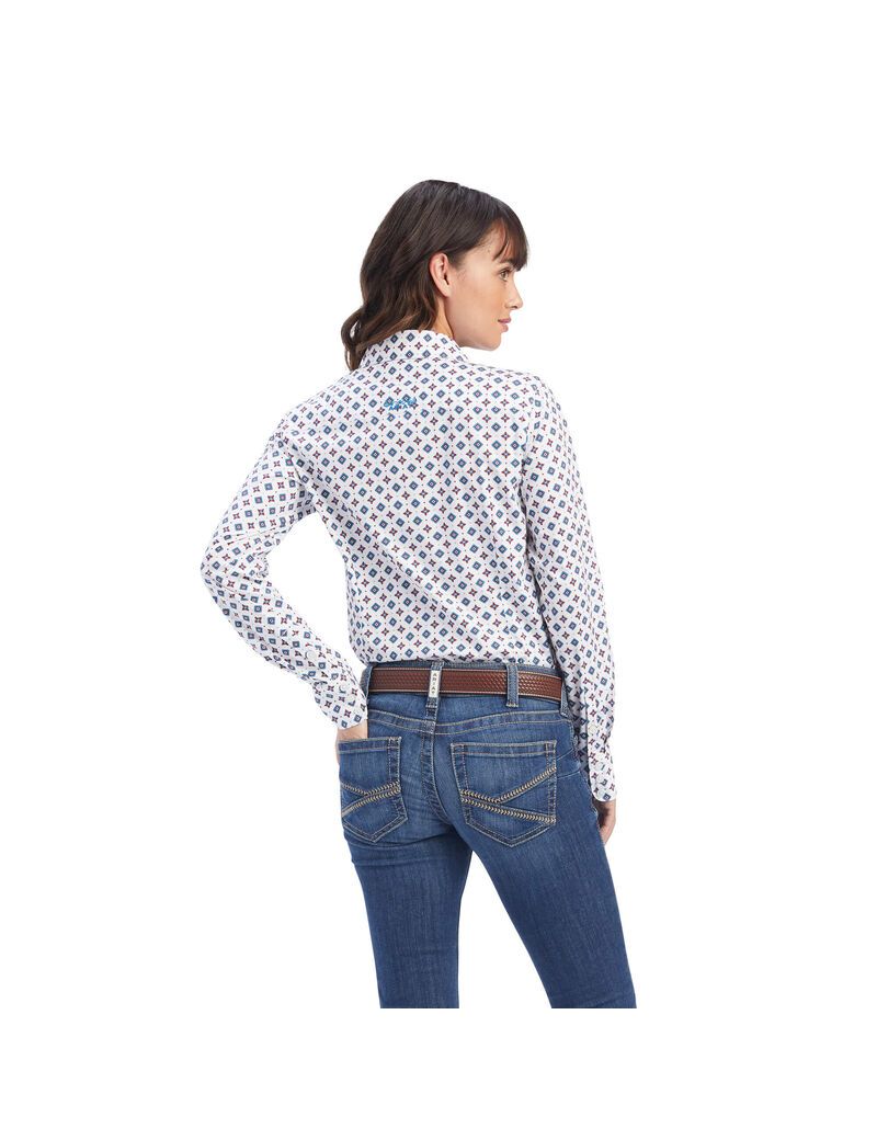 Ariat Kirby Stretch Shirt Township Print | IFKDAC-145