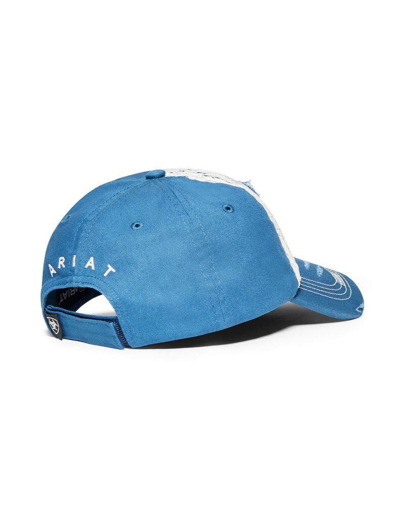 Ariat Lace Logo Velcro Back Cap Blue | TJGSWN-016