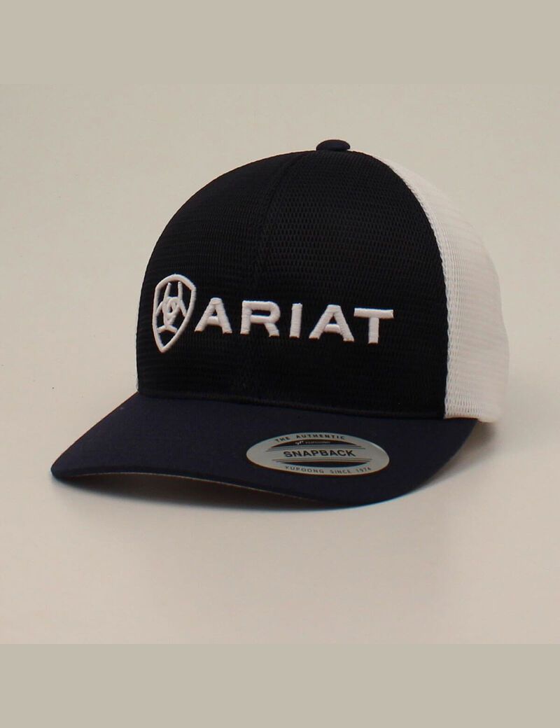 Ariat Large embossed lgoo mash cap Navy | OQIJLY-416