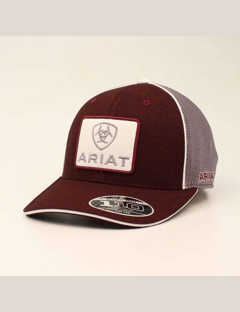 Ariat Large logo patch cap Burgundy | ZQLNMF-975