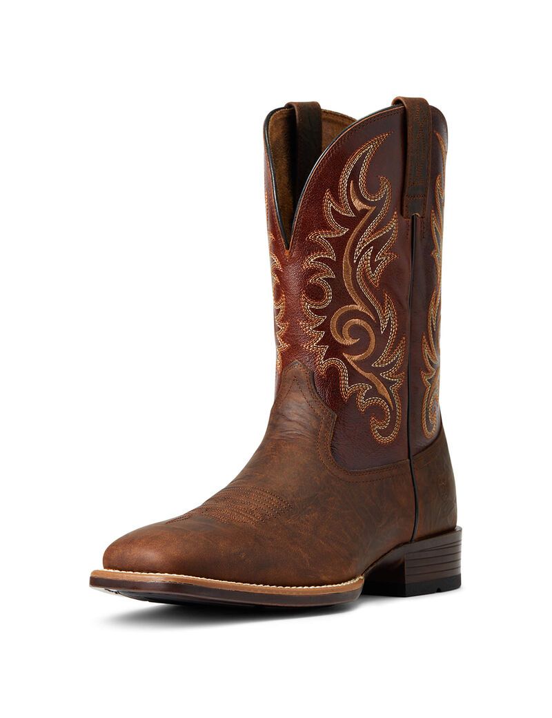 Ariat Lasco Ultra Western Boot Bar Top Brown | QONKBL-031