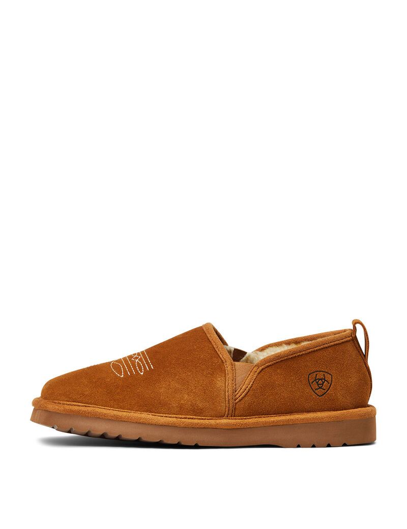 Ariat Lasso Square Toe Slipper Chestnut | OZJTUQ-230