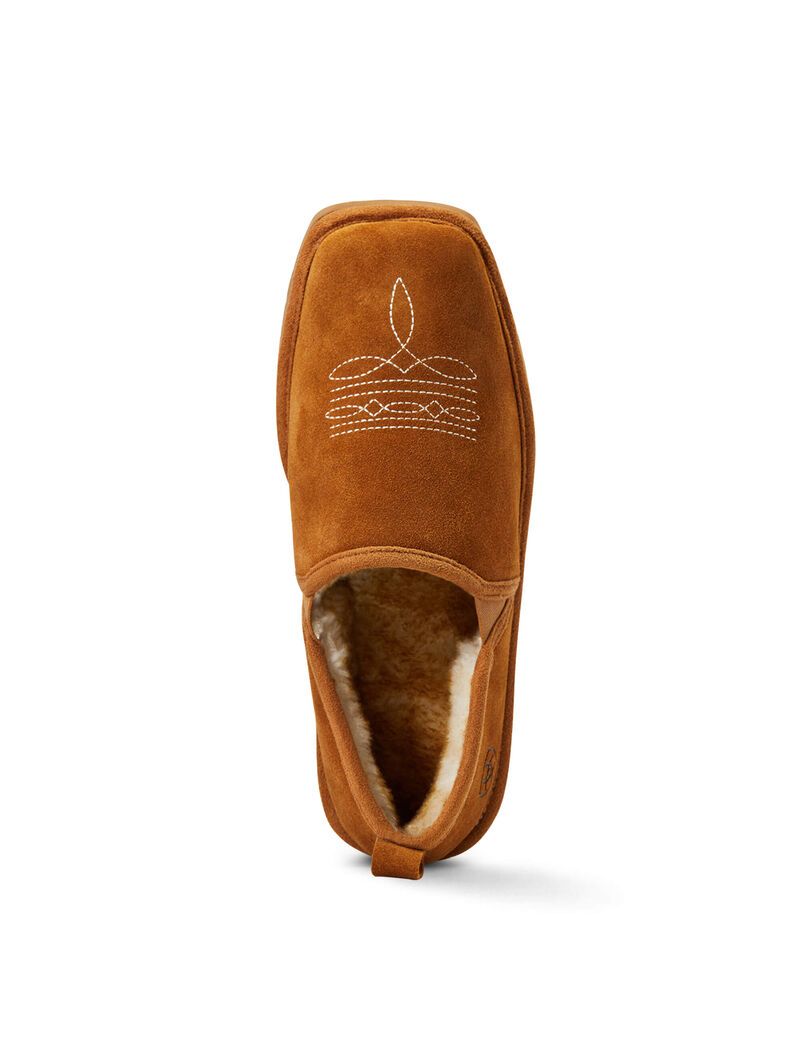 Ariat Lasso Square Toe Slipper Chestnut | OZJTUQ-230