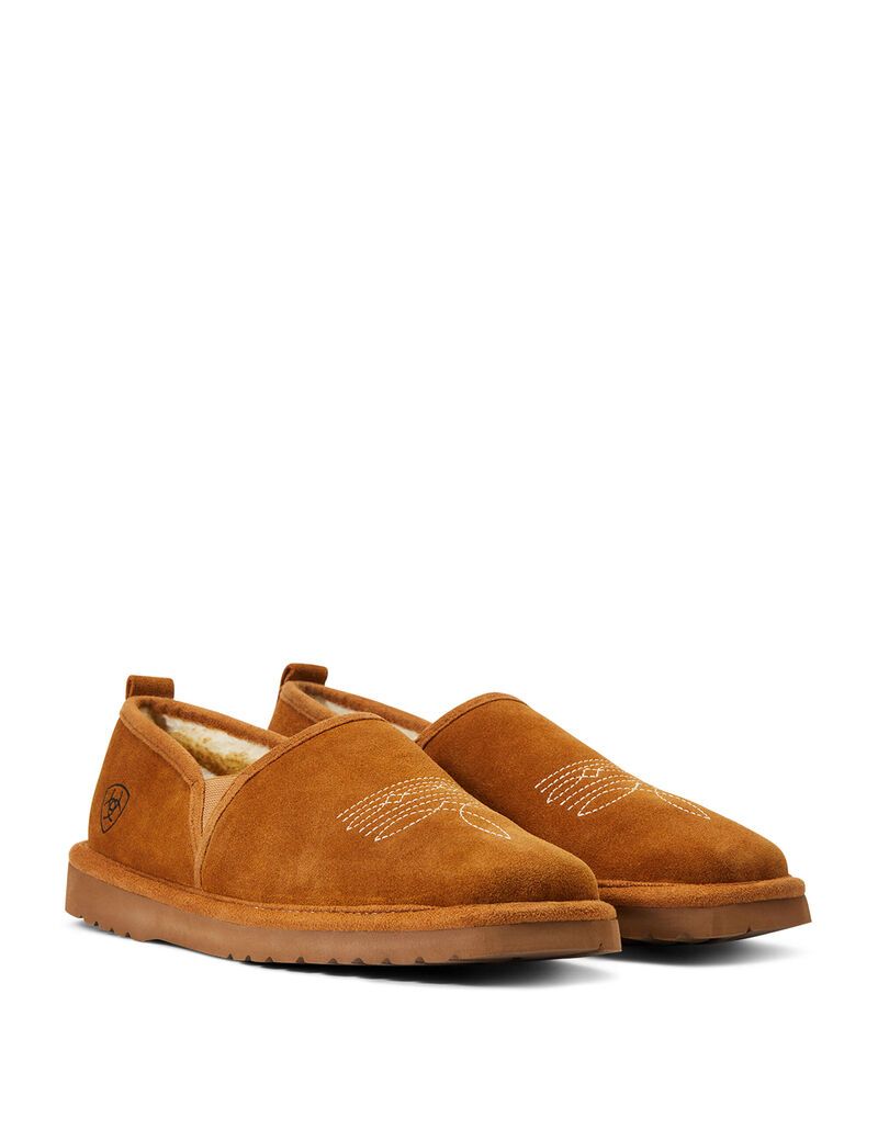 Ariat Lasso Square Toe Slipper Chestnut | OZJTUQ-230