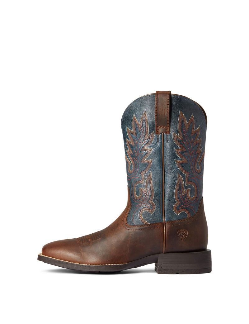 Ariat Layton Western Boot Weathered Chestnut | NTACKZ-130