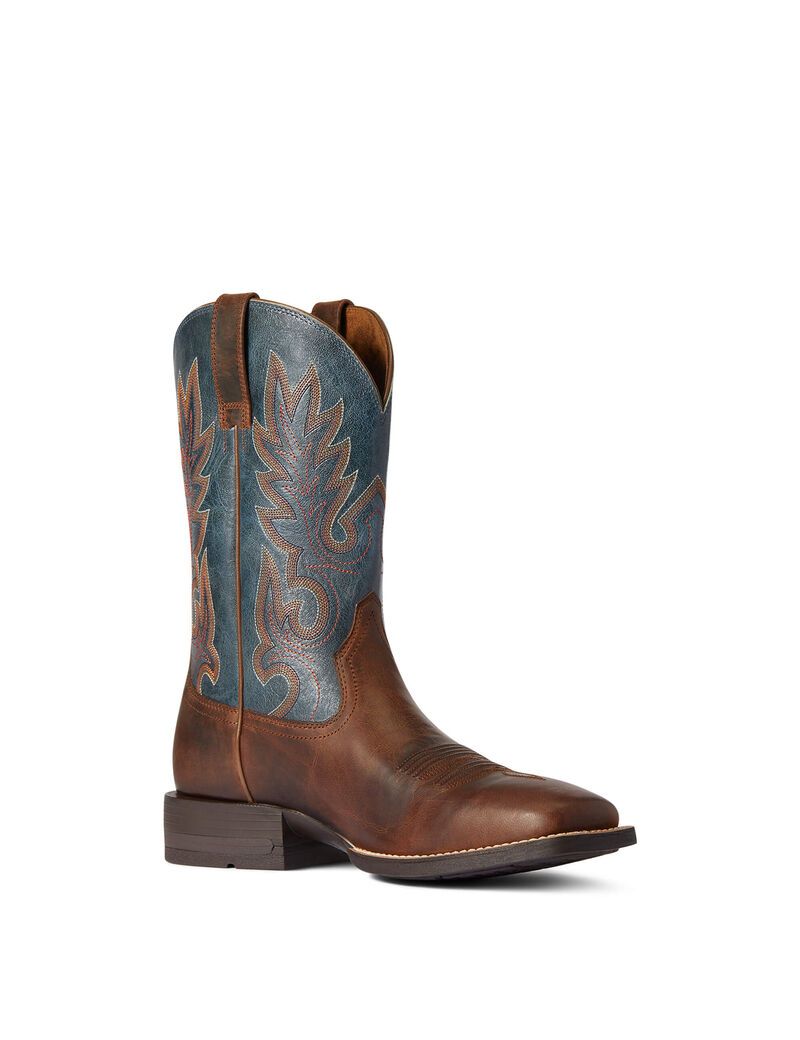 Ariat Layton Western Boot Weathered Chestnut | NTACKZ-130