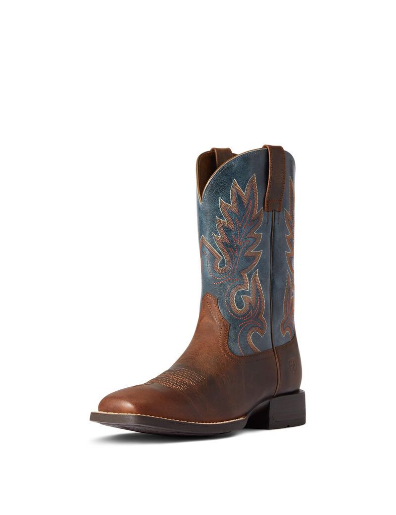 Ariat Layton Western Boot Weathered Chestnut | NTACKZ-130