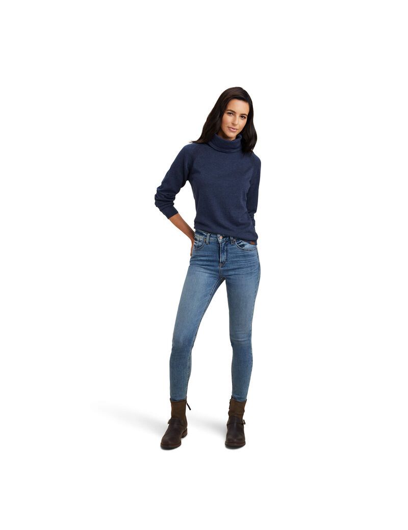 Ariat Lexi Sweater Heather Navy | OTUBSN-018