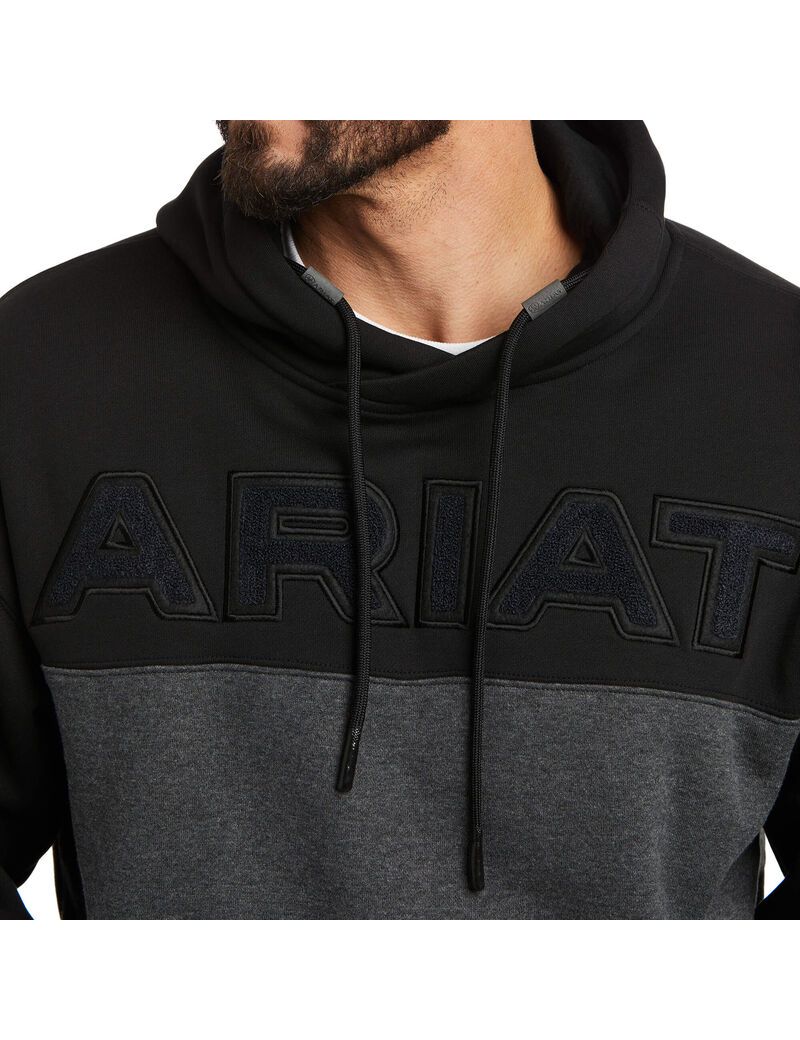 Ariat Lifted Hoodie Sweatshirt Chenille Black | OIWXMN-718