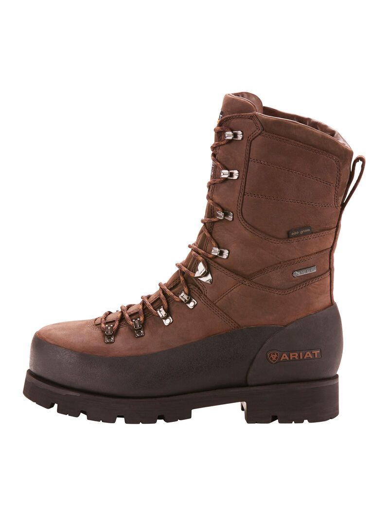 Ariat Linesman Ridge 10' GORE-TEX 400g Composite Toe Work Boot Bitter Brown | TDCPLV-392