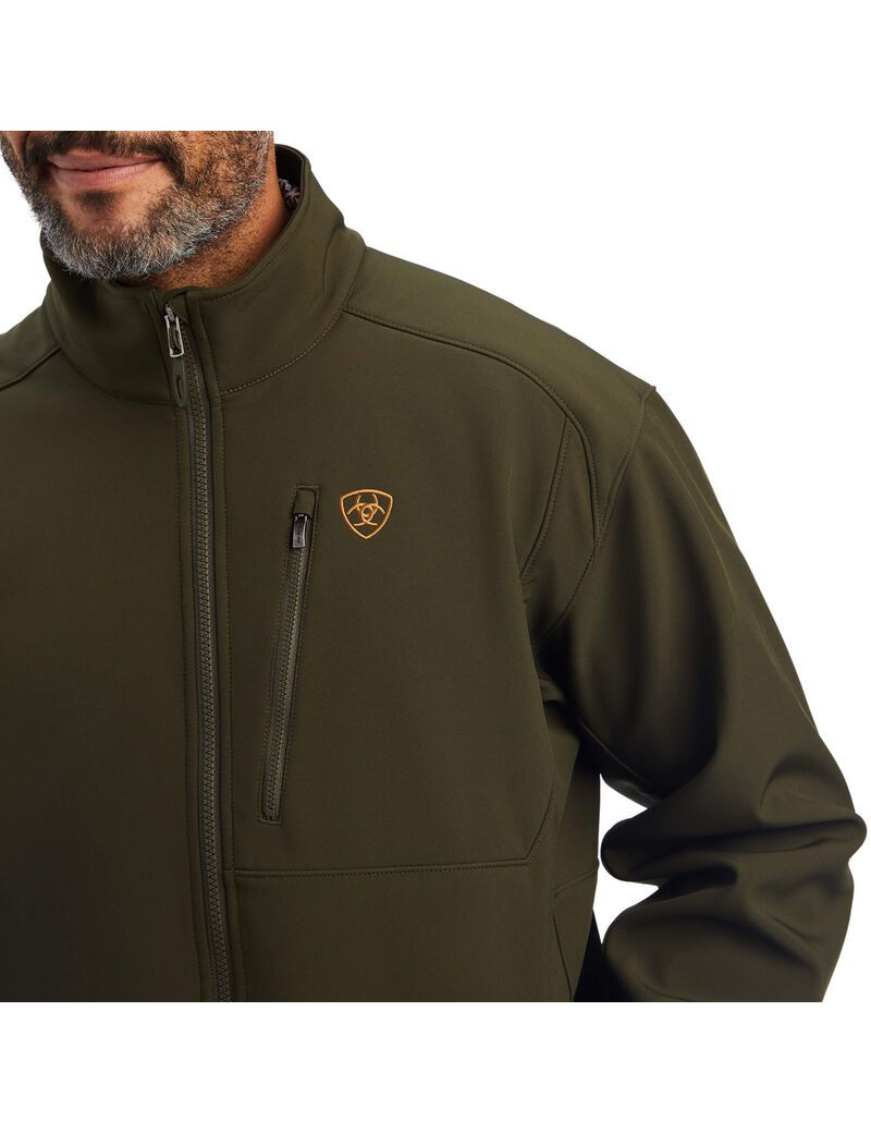 Ariat Logo 2.0 Softshell Jacket Brine Olive | GLTPKO-678