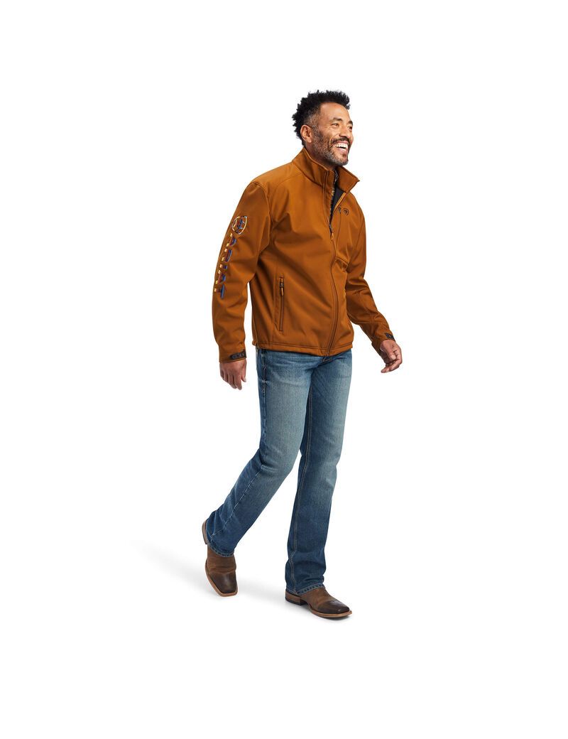 Ariat Logo 2.0 Softshell Jacket Chestnut | MVUNGH-874