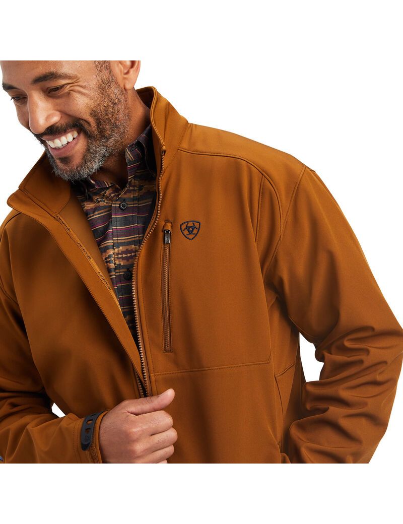 Ariat Logo 2.0 Softshell Jacket Chestnut | MVUNGH-874