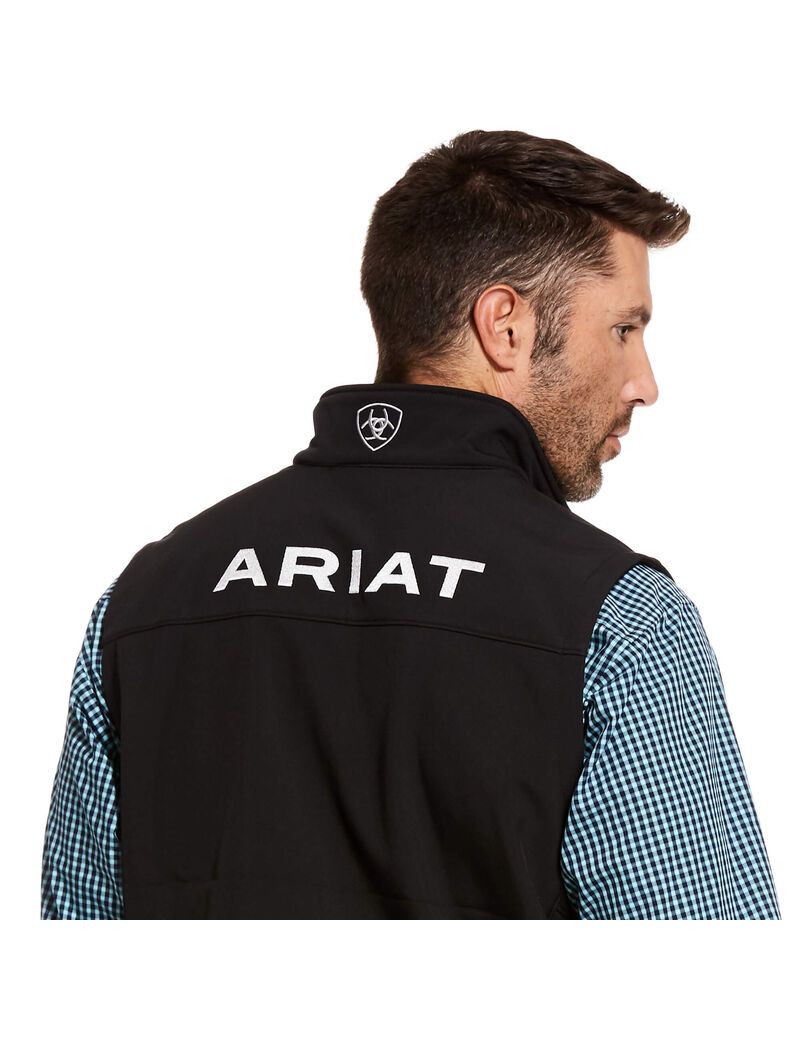 Ariat Logo 2.0 Softshell Vest Black | MXJBUQ-065