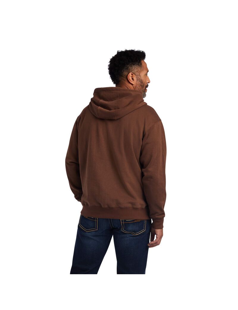 Ariat Logo Hoodie Chestnut | PNYEQJ-203