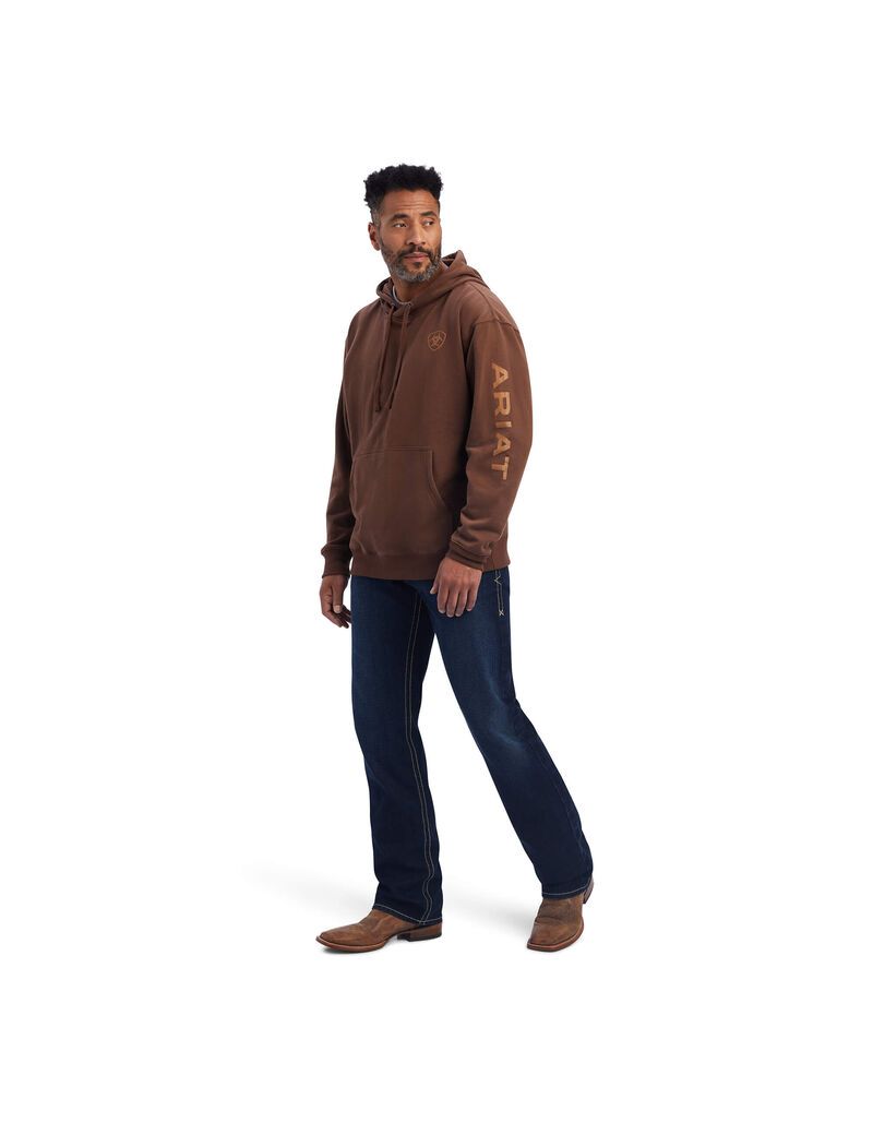 Ariat Logo Hoodie Chestnut | PNYEQJ-203