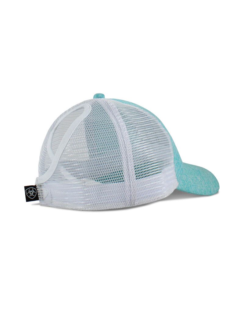 Ariat Logo Patch Cap Turquoise | KUCVIJ-815