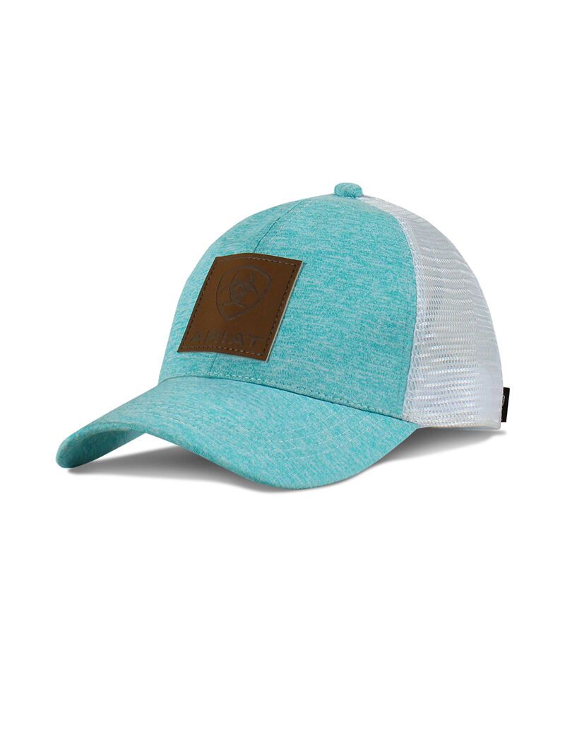 Ariat Logo Patch Cap Turquoise | KUCVIJ-815