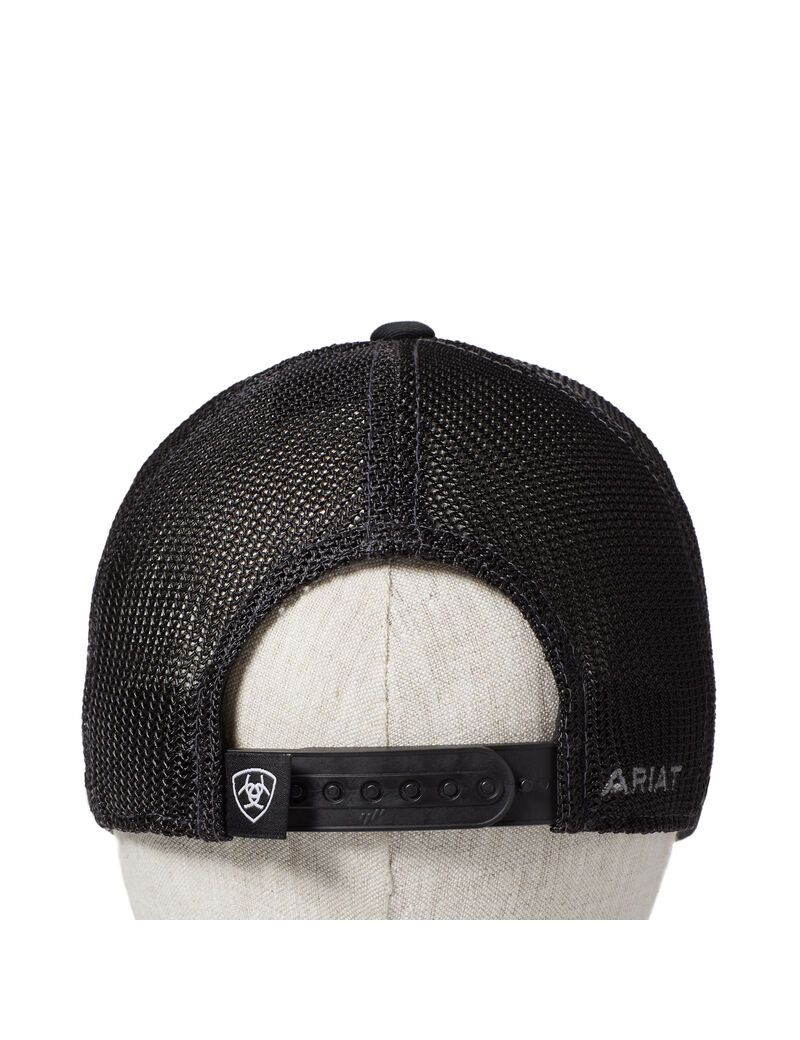 Ariat Logo Snapback Cap Black | WBTUGJ-478