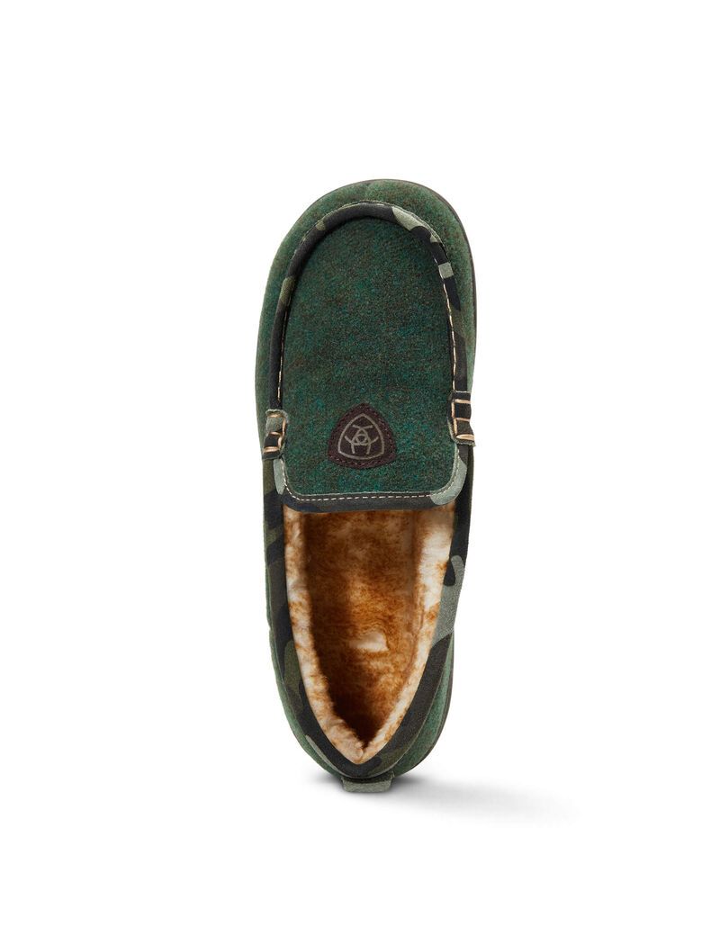 Ariat Lost Lake Moccasin Slipper Loden | ZMKRIP-491