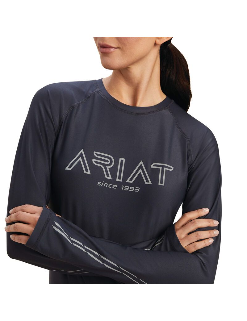 Ariat Lumina Tee Ebony | HXJQAV-986