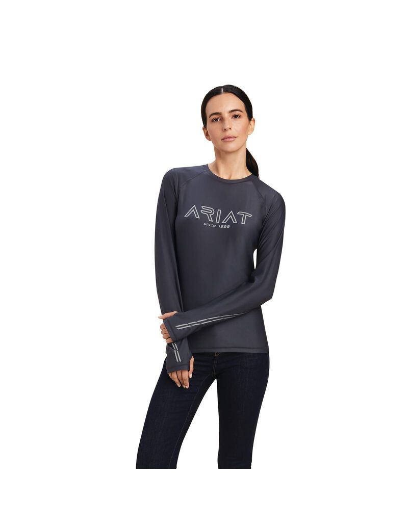 Ariat Lumina Tee Ebony | HXJQAV-986