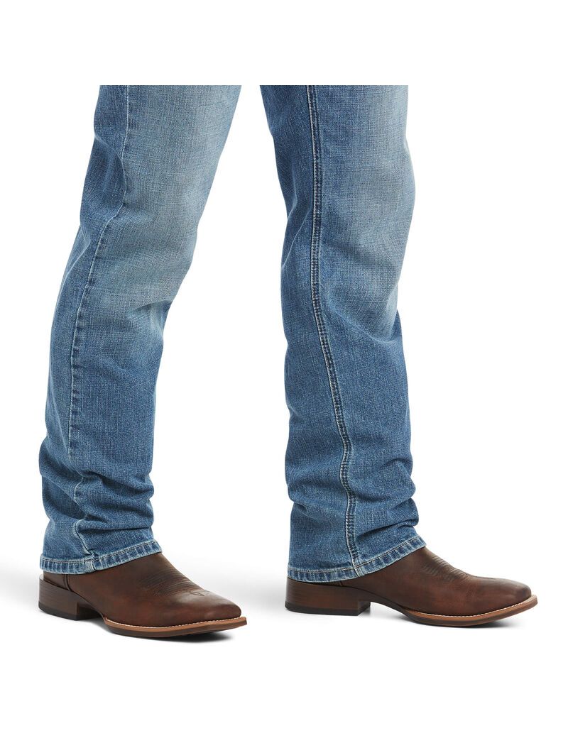 Ariat M4 Low Rise Stretch Legacy Stackable Straight Leg Jean Sawyer | OLEDFY-263